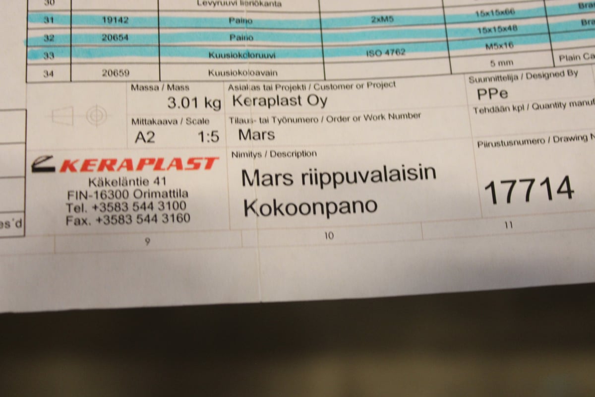 VALAISINMUOTTEJA, SUUNNITTELU PIIRUSTUKSIA ym. (FO910)