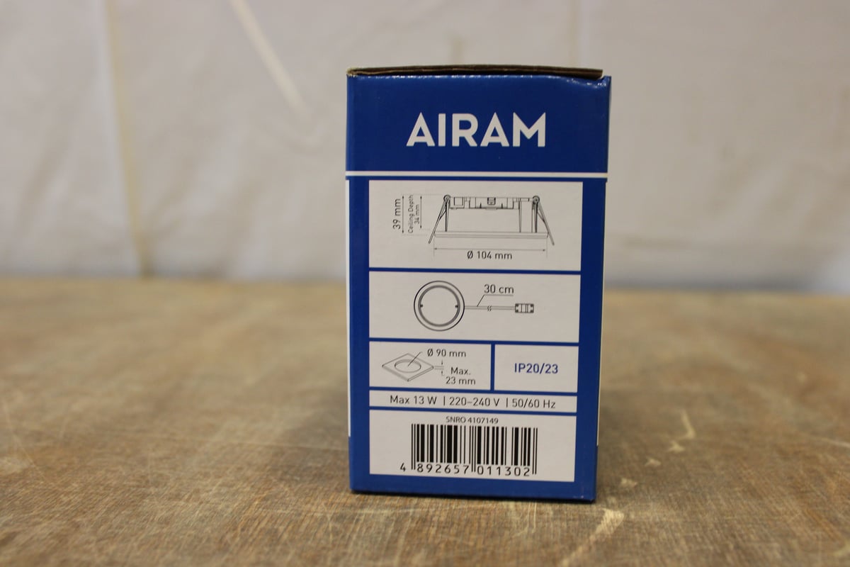AIRAM alasvalo PLANEX GX53 13W / 180 kpl (SM241)