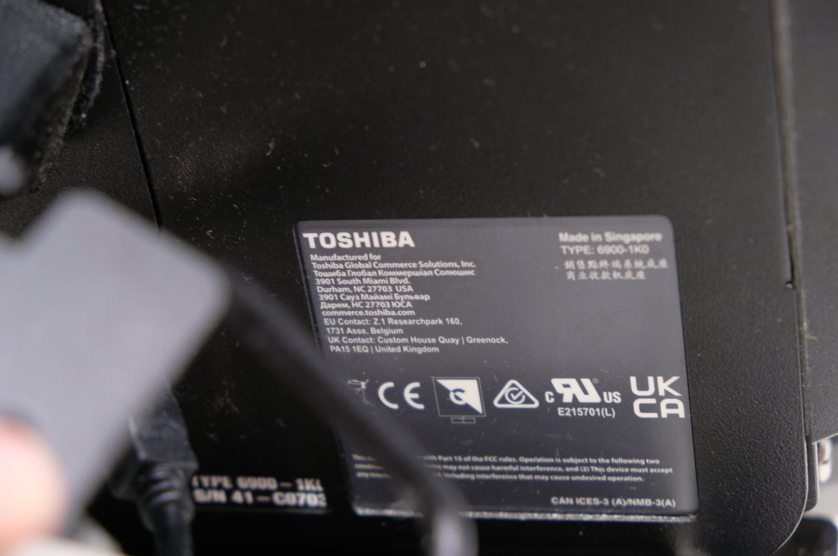 TOSHIBA 6900-1K0 kassajärjestelmä (X675)