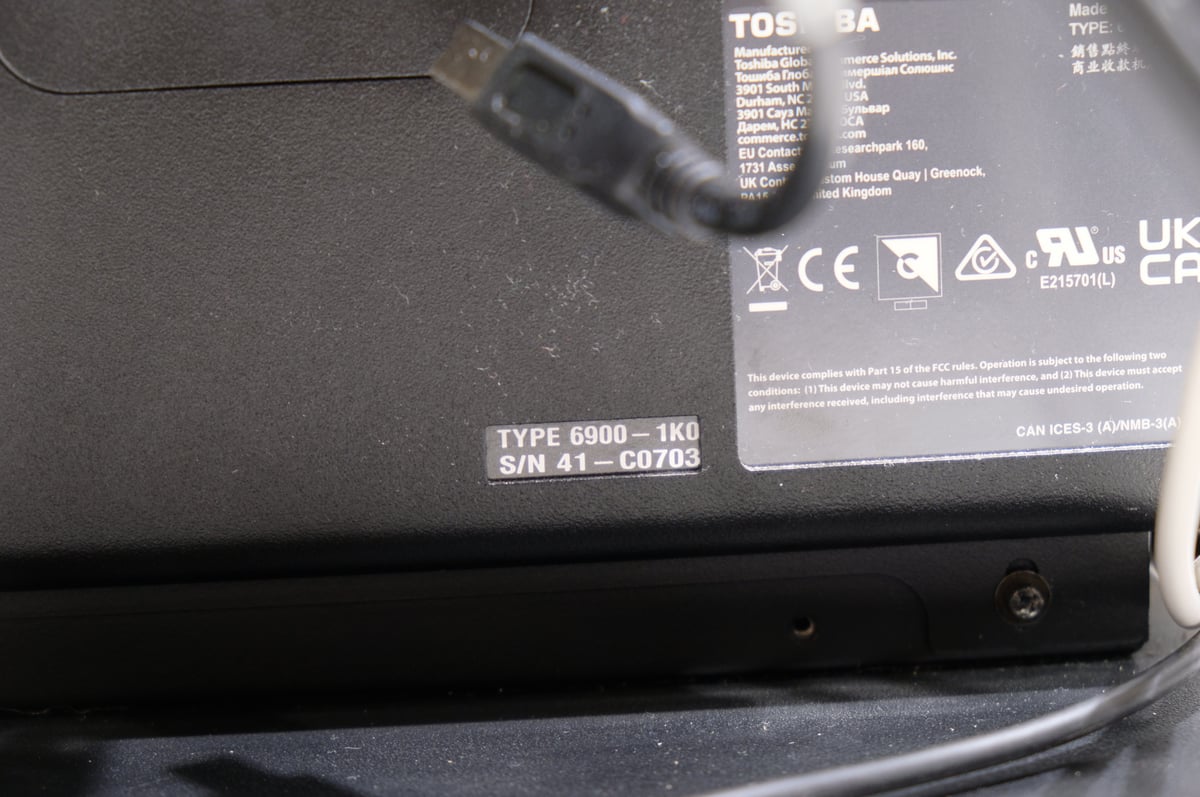 TOSHIBA 6900-1K0 kassajärjestelmä (X675)