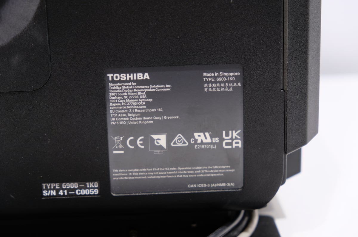 TOSHIBA 6900-1K0 kassajärjestelmä (X676)