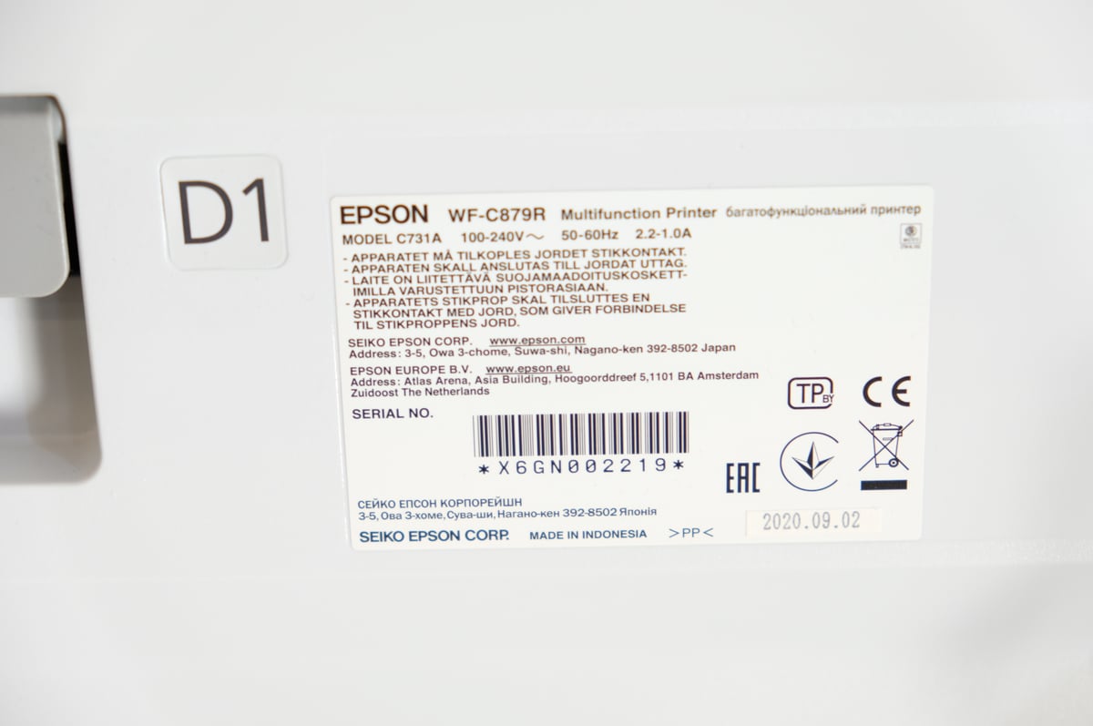 EPSON WorkForce Pro WF-C879R monitoimilaite (X684)