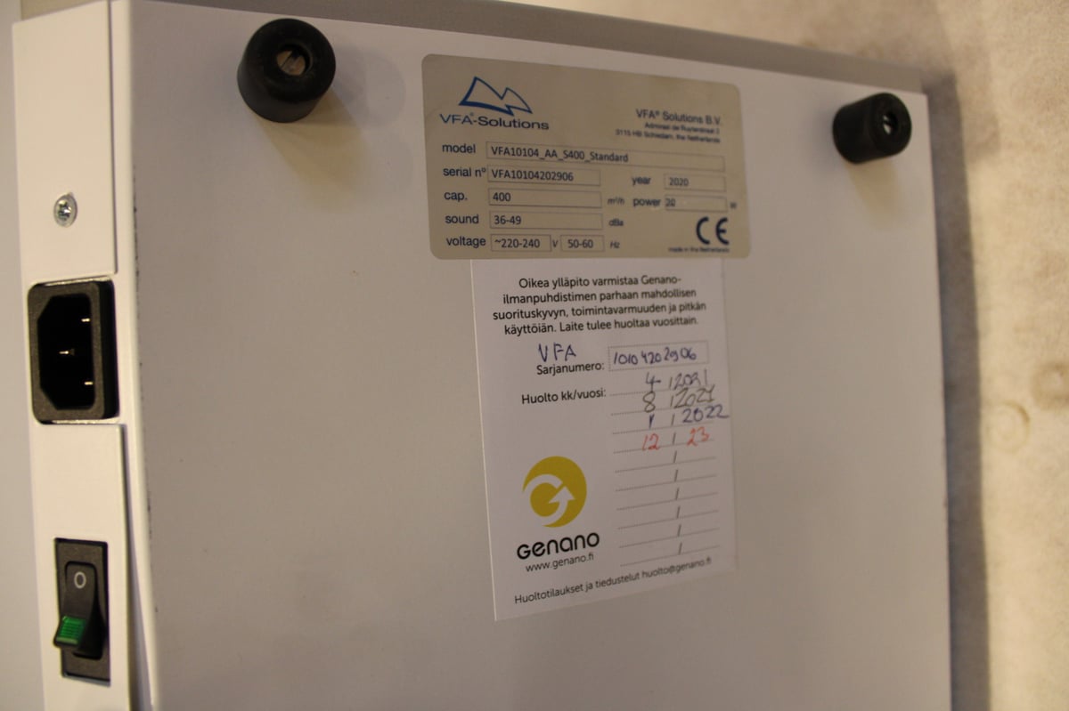 Aspra Aura ilmanpuhdistin / 2 kpl (RG308)