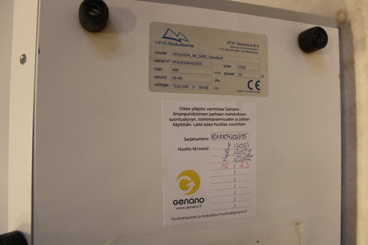 Aspra Aura ilmanpuhdistin / 2 kpl (RG309)