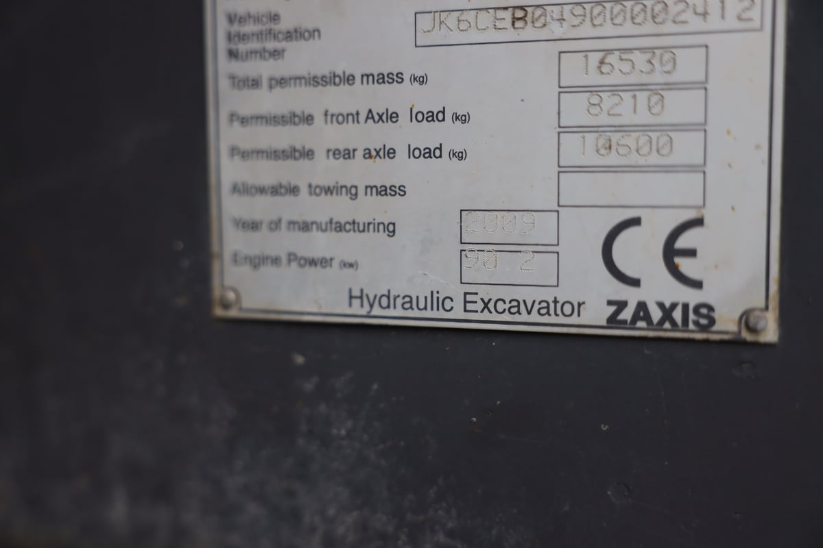 HITACHI ZX140W-3, -09 PYÖRÄALUSTAINEN KAIVINKONE (722-BAM)