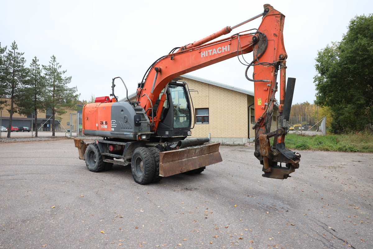 HITACHI ZX140W-3, -09 PYÖRÄALUSTAINEN KAIVINKONE (722-BAM)