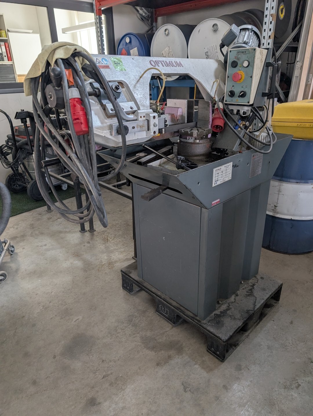 Optimum S 275 G metallivannesaha ja rullaradat