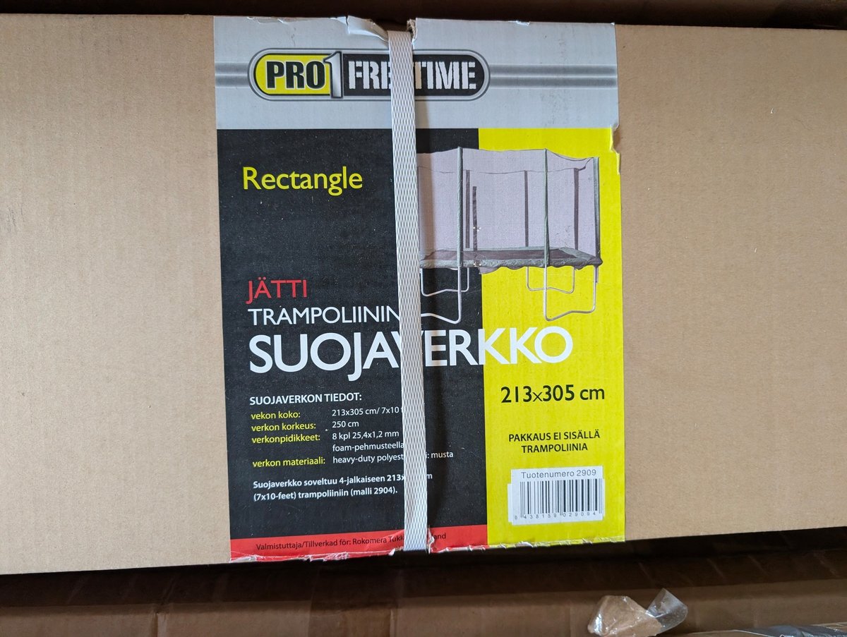 Kohde 139 Erilaisia trampoliinin osia erä