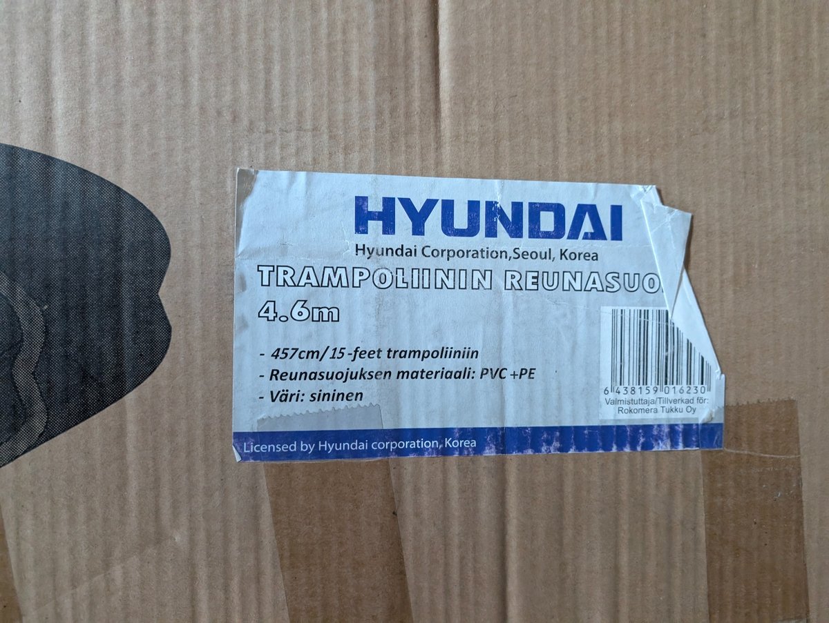 Kohde 139 Erilaisia trampoliinin osia erä