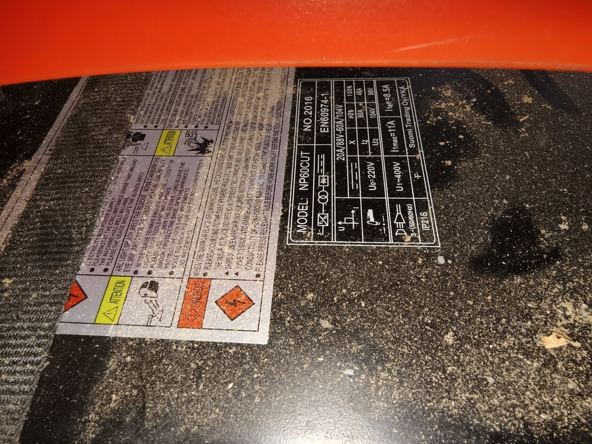 Plasmaleikkuri Timco NP60CUT, Savon Purkutyö Oy konkurssipesä