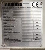Biesse Stream B/8.5 listoituskone, Temal Oy konkurssipesä