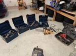 Moottorisaha, Bosch akkukoneita 4kpl, Senco naulain, Metabo hiomakone, Savon Purkutyö Oy konkurssipesä